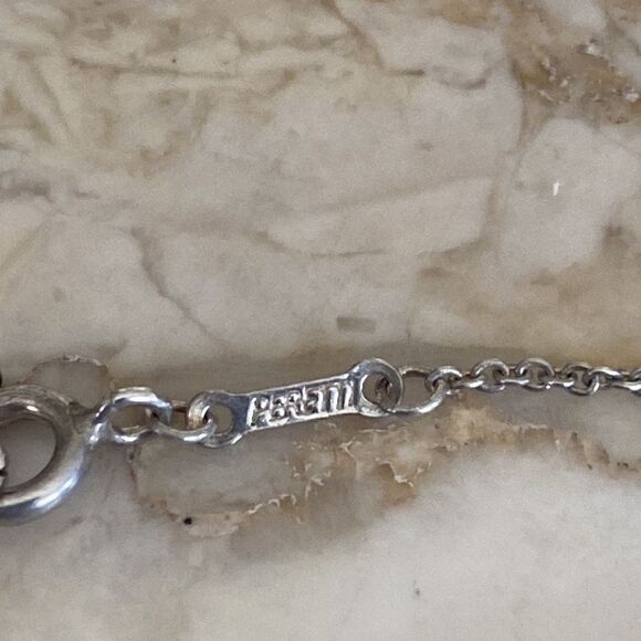 Tiffany & Co. Elsa Peretti Madonna Pendant Necklace 925 Sterling Silver Rare - Picture 6 of 9